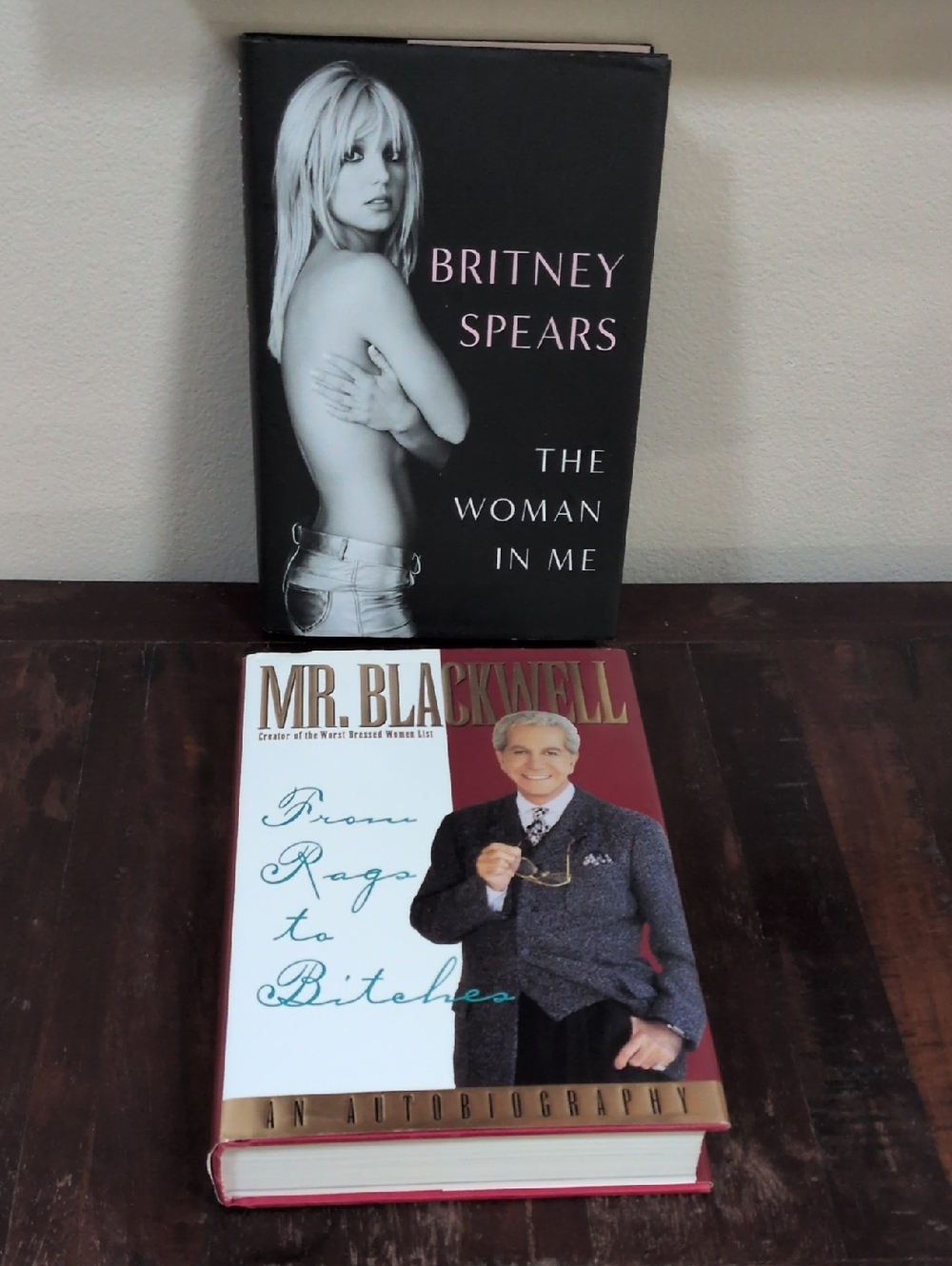 Britney Spears & Mr. Blackwell Nonfiction Book Set of 2 Hardback Books